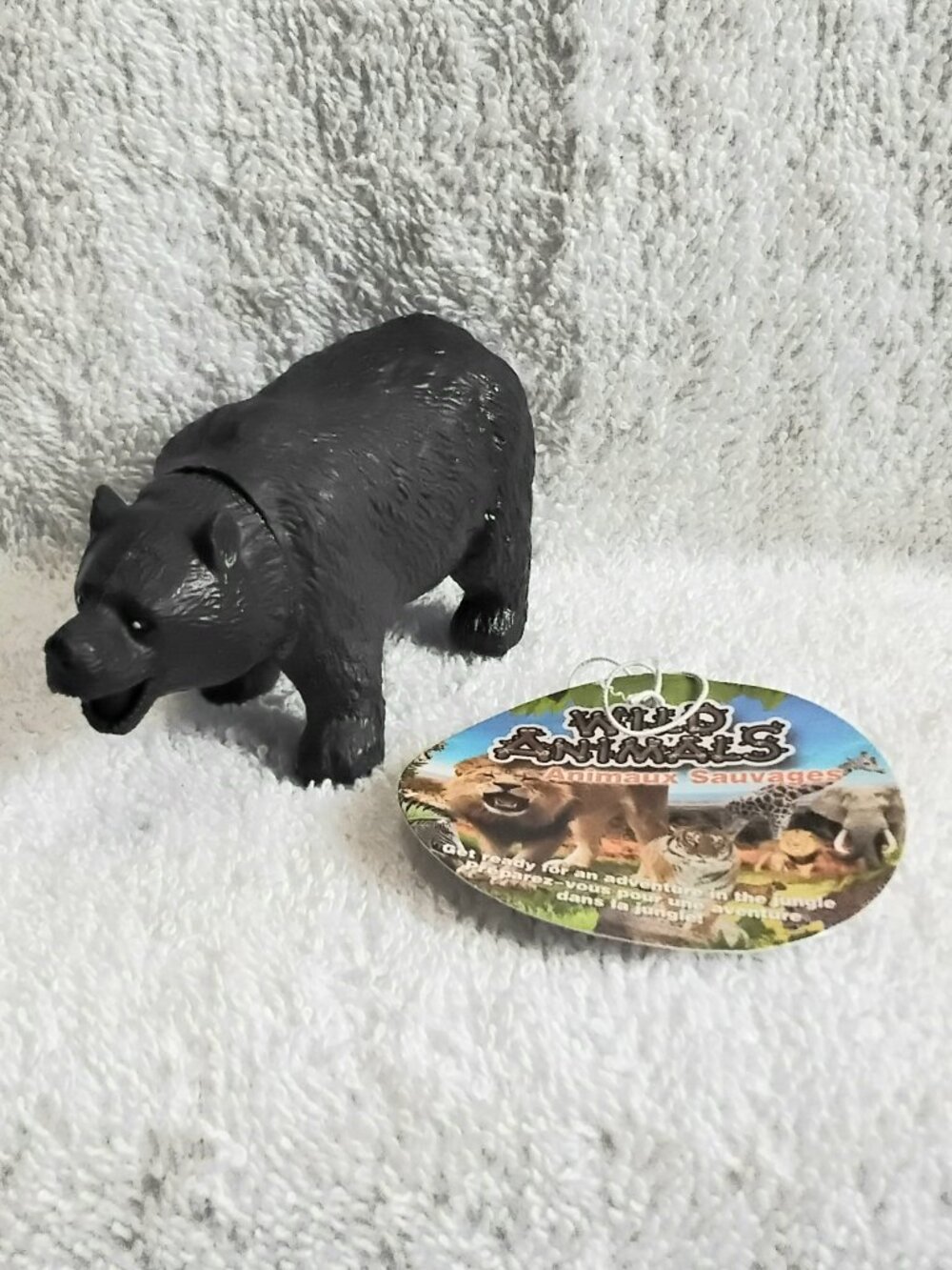 4/$20 High Quality Large 4 1/4" Long Wild Animals Black Bear BNWT!!